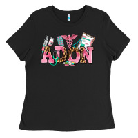 Black adon nurse Ladies Tee - AdoDesignShop