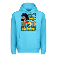Ocean Blue i am a black man Premium Hoodie - CowGirlArtShop