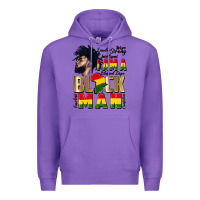 Purple i am a black man Premium Hoodie - CowGirlArtShop