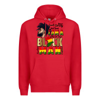 Red i am a black man Premium Hoodie - CowGirlArtShop