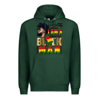 Sports Green i am a black man Premium Hoodie - CowGirlArtShop