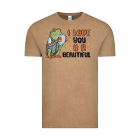 Vintage Coffee i love you u r beautiful frog Vintage Tee - MaliasSmallBusiness