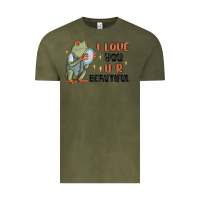 Vintage Olive i love you u r beautiful frog Vintage Tee - MaliasSmallBusiness
