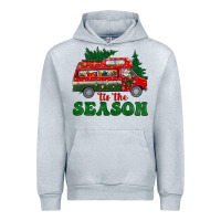 Heather Grey christmas 'tis the season Urban Hoodie - BundleAndBundleShop
