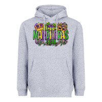 Heather Grey happy mardi gras yall Heavyweight Hoodie - CowGirlArtShop