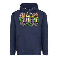 Navy happy mardi gras yall Heavyweight Hoodie - CowGirlArtShop