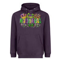 Plum happy mardi gras yall Heavyweight Hoodie - CowGirlArtShop