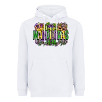 White happy mardi gras yall Heavyweight Hoodie - CowGirlArtShop