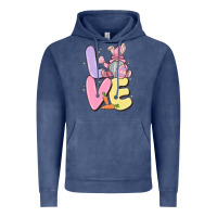 Vintage Denim love easter gnome Vintage Hoodie - MaliasSmallBusiness