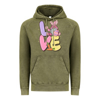 Vintage Olive love easter gnome Vintage Hoodie - MaliasSmallBusiness