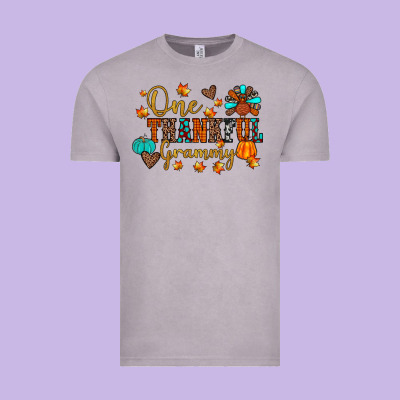 One Thankful Grammy Vintage Tee Designed By Jahusdesignshop