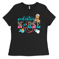 Black pediatric nurse Ladies Tee - AdoDesignShop