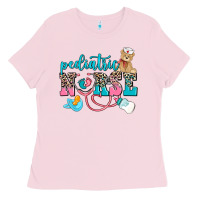 Bubblegum Pink pediatric nurse Ladies Tee - AdoDesignShop