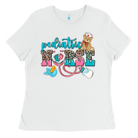 White pediatric nurse Ladies Tee - AdoDesignShop