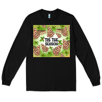 Black tis the season christmas tree cake Long Sleeve Tee - MaliasSmallBusiness