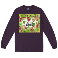 Plum tis the season christmas tree cake Long Sleeve Tee - MaliasSmallBusiness