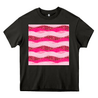 Asphalt valentines day glitter and leopard seamless pattern Heavy Core Tee - BundleAndBundleShop