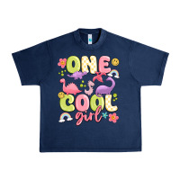 Navy one cool girl Urban Heavy Tee - MaliasSmallBusiness