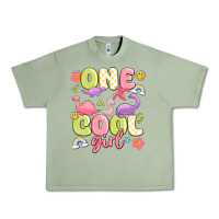 Oil Green one cool girl Urban Heavy Tee - MaliasSmallBusiness