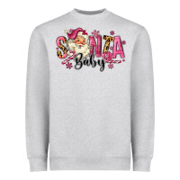 Santa Baby Pink Christmas Heavyweight Sweatshirt | Teevron
