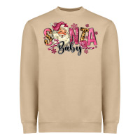 Mushroom Santa Baby Pink Christmas Heavyweight Sweatshirt - MaliasSmallBusiness