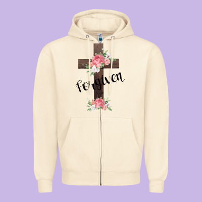 Forgiven Zipper Hoodie Designed By Bettercallsaul