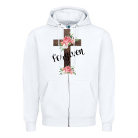 White Forgiven Zipper Hoodie - Bettercallsaul