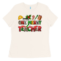 Bone one merry teacher Ladies Tee - AdoDesignShop