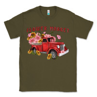Army Green flower market Classic Tee - MaliasSmallBusiness