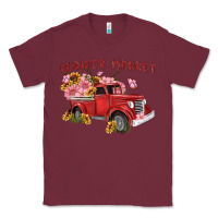Burgundy flower market Classic Tee - MaliasSmallBusiness