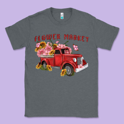 Flower Market Classic Tee Designed By Maliassmallbusiness