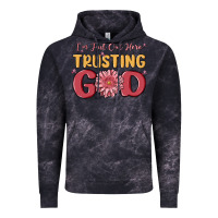 Cloud Black i’m just out here trusting god Vintage Hoodie - MaliasSmallBusiness