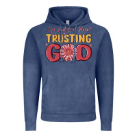 Vintage Denim i’m just out here trusting god Vintage Hoodie - MaliasSmallBusiness