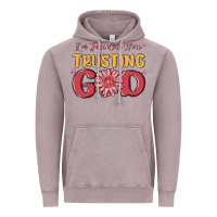 Vintage Zinc i’m just out here trusting god Vintage Hoodie - MaliasSmallBusiness