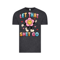 Vintage Black let that shit go Vintage Tee - MaliasSmallBusiness