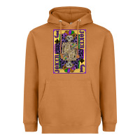 Meerkat joker mardi gras skeleton Heavyweight Hoodie - CowGirlArtShop