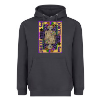 Smoke joker mardi gras skeleton Heavyweight Hoodie - CowGirlArtShop