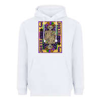 White joker mardi gras skeleton Heavyweight Hoodie - CowGirlArtShop