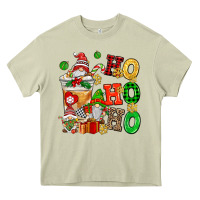 Mossy ho ho ho christmas latte with gnomies Heavy Core Tee - AdoDesignShop