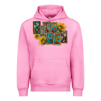 Fuchsia Pink Western Blessed Urban Hoodie - FaDigitalArtStudio