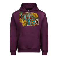 Mauve Wine Western Blessed Urban Hoodie - FaDigitalArtStudio