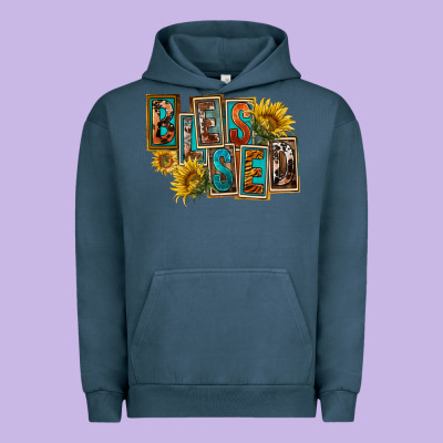 Western Blessed Urban Hoodie Designed By Fadigitalartstudio