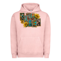 Pigment Salmon Western Blessed Urban Hoodie - FaDigitalArtStudio