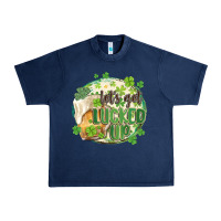Navy let's get lucked up Urban Heavy Tee - MaliasSmallBusiness