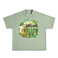 Oil Green let's get lucked up Urban Heavy Tee - MaliasSmallBusiness
