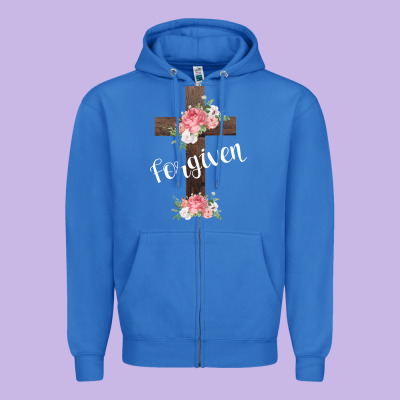 Forgiven Zipper Hoodie Designed By Bettercallsaul