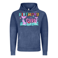Vintage Denim birthday girl Vintage Hoodie - MaliasSmallBusiness