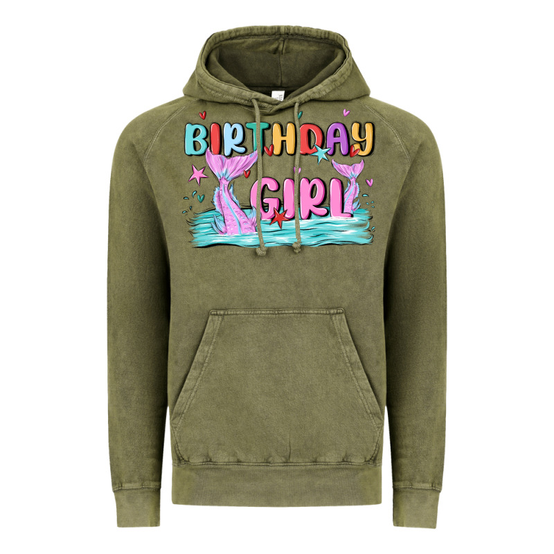 Birthday Girl Vintage Hoodie by MaliasSmallBusiness | Teevron