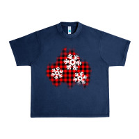 Navy Christmas snowflakes patch Urban Heavy Tee - AdoDesignShop