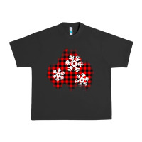 Pigment Black Christmas snowflakes patch Urban Heavy Tee - AdoDesignShop